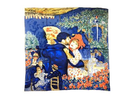 2598 pierre auguste renoir obraz tanec na venkove damsky hedvabny satek sala 100 hedvabi