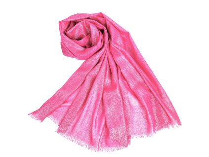 Slavnostni elegantni sala na krk pled pres ramena saty stola prehoz svatbu ples party silvestr trpytiva stribrna leskla ruzova Tina moda 01090 1