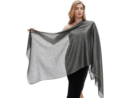 cerna slavnosti sala na ples do divadla elegantni doplnek do spolecnosti stribrny vlakno trpytiva tina moda 01090