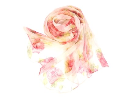 Hedvabna luxusni elegantni kvetinova sala na krk pled stola na saty ramena jemne svetle ruzova ruze darek zene Tina moda 7700109 (1)