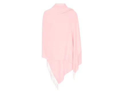 damska kasmirova sala svetle ruzova baby tepla zimni na leto na party na svatbu pres ramena tina moda 11140