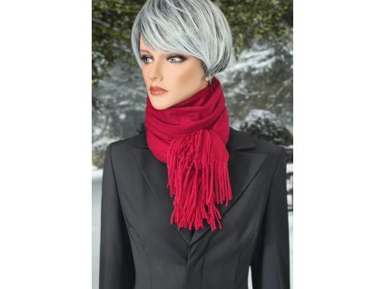 vinove cervena bordo kasmirova luxusni vlnena sala jednobarevna damska panska s trasnemi tepla silna elegantni doplnek tina moda (1)