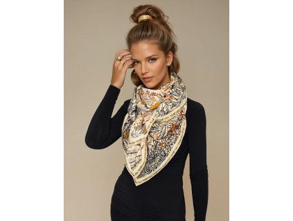 vlneny velky pled satek cerna puma panter divocina oranzova jednorozec tygr vlna hedvabi