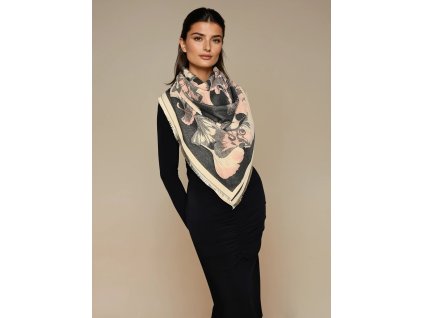 oboustranna sala ruzova seda bezova jemne barvy listy gingo biloba elegantni ke kabatu luxusni tepla sala tinamoda (4)