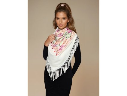 bila kasmirova sala vysivana bordura slonovinova kost bezova smetanova svetla pled stola pres saty tinamoda 08414