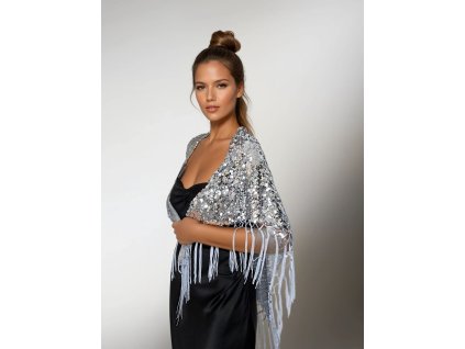spolecensky prehoz pled pres saty pres ramena evenig scarf stribrna sala stola tinamoda 18205 (2)