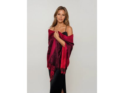 ohnive bordo cervena vlnena panska damska sala ton v tonu spolecenska stola na ples elegantni luxusni (1)