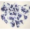 2508 damsky bily modry hedvabny satek sala kvetovany 100 ciste hedvabi velky modre kvety