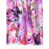 3603 2 hedvabna kvetovana sala s rozpitymi ruzovymi a fialovymi kvety pled pres ramena saty