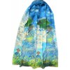 3822 hedvabna sala slavny obraz dama se slunecnikem a syn claude monet 170x50 cm