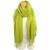 3957 1 kasmirova sala stola pled pres ramena damska panska svetle zelena kiwi 30 kasmir pasmina