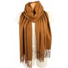 3960 1 kasmirova sala stola pled pres ramena damska panska hneda skoricova karamel 30 kasmir