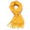 Kašmírová jemná šála dámská /pánská žlutá hořčicová - kašmír, štola, pašmína pashmina