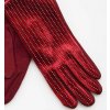 Luxusni damske rukavice elegantni doplnek cerne cervene modre sede se trpytky strasem semisove zateplene darek pro zenu Tina moda 01008 01006 f
