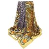 Extra velky hedvabny satek elegantni leopradi srst divoky vzor leopard tygrovany modry hnedy zeleny oranzovy darek mdz laska Tina moda 01212 (1)