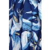 modry ton v tonu bavlnena sala na krk pareo se zlatou bile a modre kvety prirodni material krasny darek pro zenu tina moda 0110005 (2)