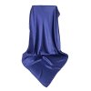 Hedvabny svet satku tmave modry elegantni slavnostni velky hedvabny satek na krk XXL jednobarevny bez vzoru tina moda 4400105