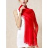 Cervena hedvabna sala na krk prehoz pres ramena cerveny sifon darek z lasky zene jednobarevna elegantni luxusni saly tina moda 710120 (3)