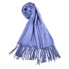 Zimni letni kasmirova damska panska sala jednobarevna s trasnemi na krk pled pres ramena na svatbu party melir modra Tinamoda 0113029 (3)