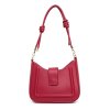 elegantni cerverna tuha kabelka crossbody pres rameno do ruky zdobena vytlacovani na zip tina moda 2900106