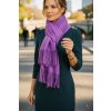 fialova kasmirova sala panska vlnena tepla damska sala jednobarevna bez vzoru jednoducha elegance tina moda 08389 (2)