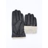 cerne kozene rukavice zateplene prava jehnetina kuze panske zimni rukavice leather 191 tina moda (1)