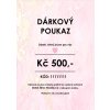 DP Tm darkovy poukaz gift card voucher Tina moda ruzovy secese 500