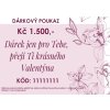 Dárkový poukaz Valentýn