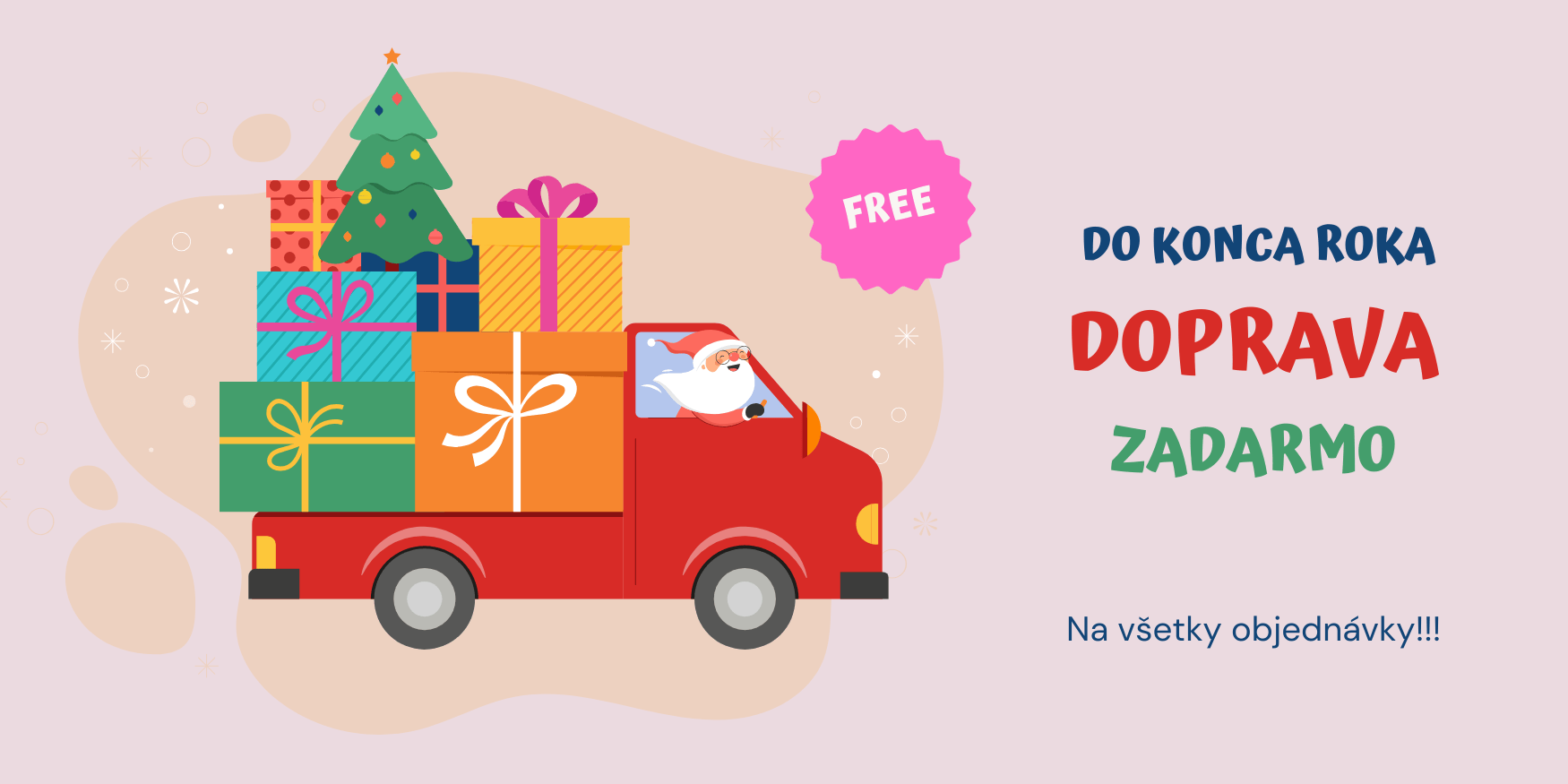 Doprava zadarmo do konca 2025