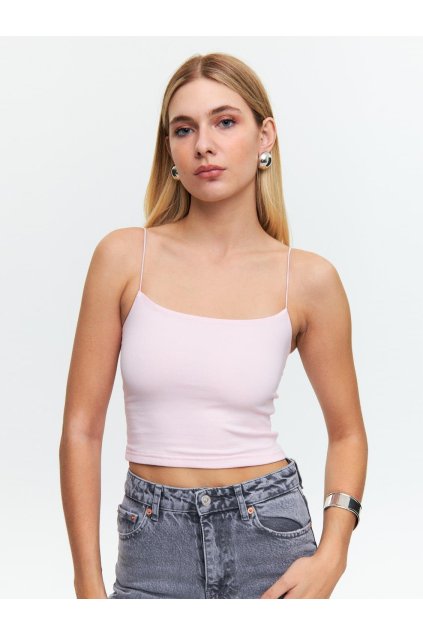 Crop top ružový