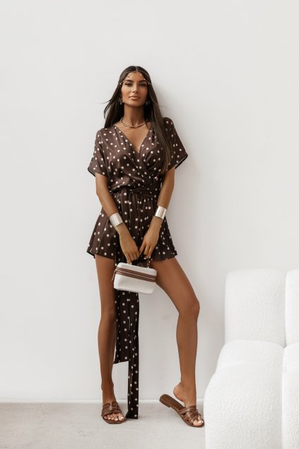Damske overal saty sintrakimono dots 01