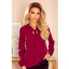 140-12 Blúzka s viazaním - bordová