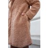 Dámsky kabát TEDDY - karamelový
