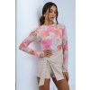 Dámska tylová blúzka Blake - oranžové a ružové kvety