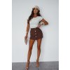 Dámska sukňa-šortky MARE - hnedá