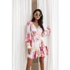 Kratke saty anna neon bouquet 01
