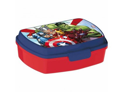 Svačinový box The Avengers Infinity Modrý Plastické Červený (17 x 5.6 x 13.3 cm)