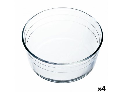 Forma do trouby Ô Cuisine Ocuisine Vidrio Suflé Transparentní Sklo 22 x 22 x 10 cm (4 kusů)