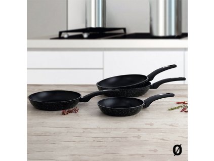 Non-stick frying pan Quid Estelar Černý Kov