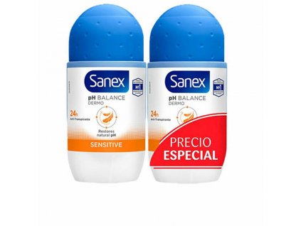 Kuličkový deodorant Sanex Sensitive 2 x 50 ml