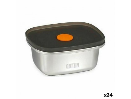 Hermetická obědová krabice Quttin   Nerezová ocel Obdélníkový 250 ml (24 kusů)
