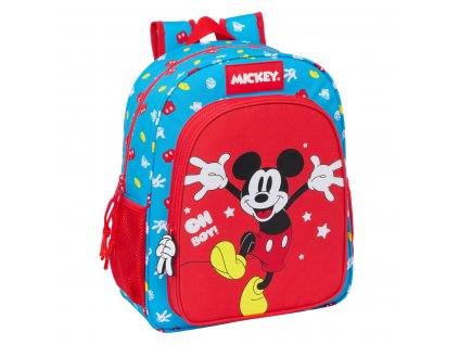 Školní batoh Mickey Mouse Clubhouse Fantastic Modrý Červený 32 X 38 X 12 cm