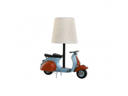 Stolní lampa Home ESPRIT Modrý Oranžový Len Kov 31 x 15 x 34 cm