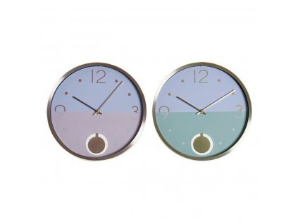 Nástěnné hodiny DKD Home Decor Hliník Sklo 30 x 5 x 30 cm (2 kusů) (12 kusů) (2 pcs)