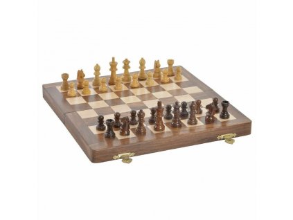 Šachy DKD Home Decor 30 x 30,5 x 2 cm Béžový Kaštanová