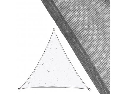 Stínící plachty Markýza 5 x 5 m Šedý Polyetylen 500 x 500 x 0,5 cm