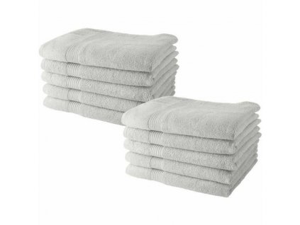 Souprava ručníků TODAY Bílý 50 x 90 cm 10 Kusy