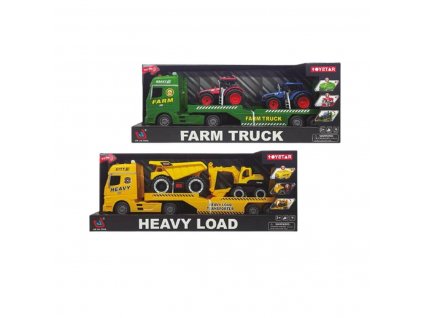 Hra s dopravními prostředky Farm Truck or Heavy Load 1:12 3 Kusy