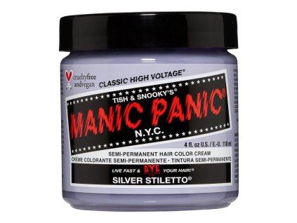 Trvalá barva Classic Manic Panic ‎612600110067 Silver Stiletto (118 ml)