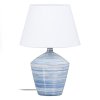 Stolní lampa 30,5 x 30,5 x 44,5 cm Keramický Modrý Bílý